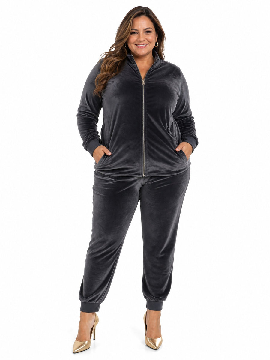 Celine | Conjunto Jogger em Plush Aveludado