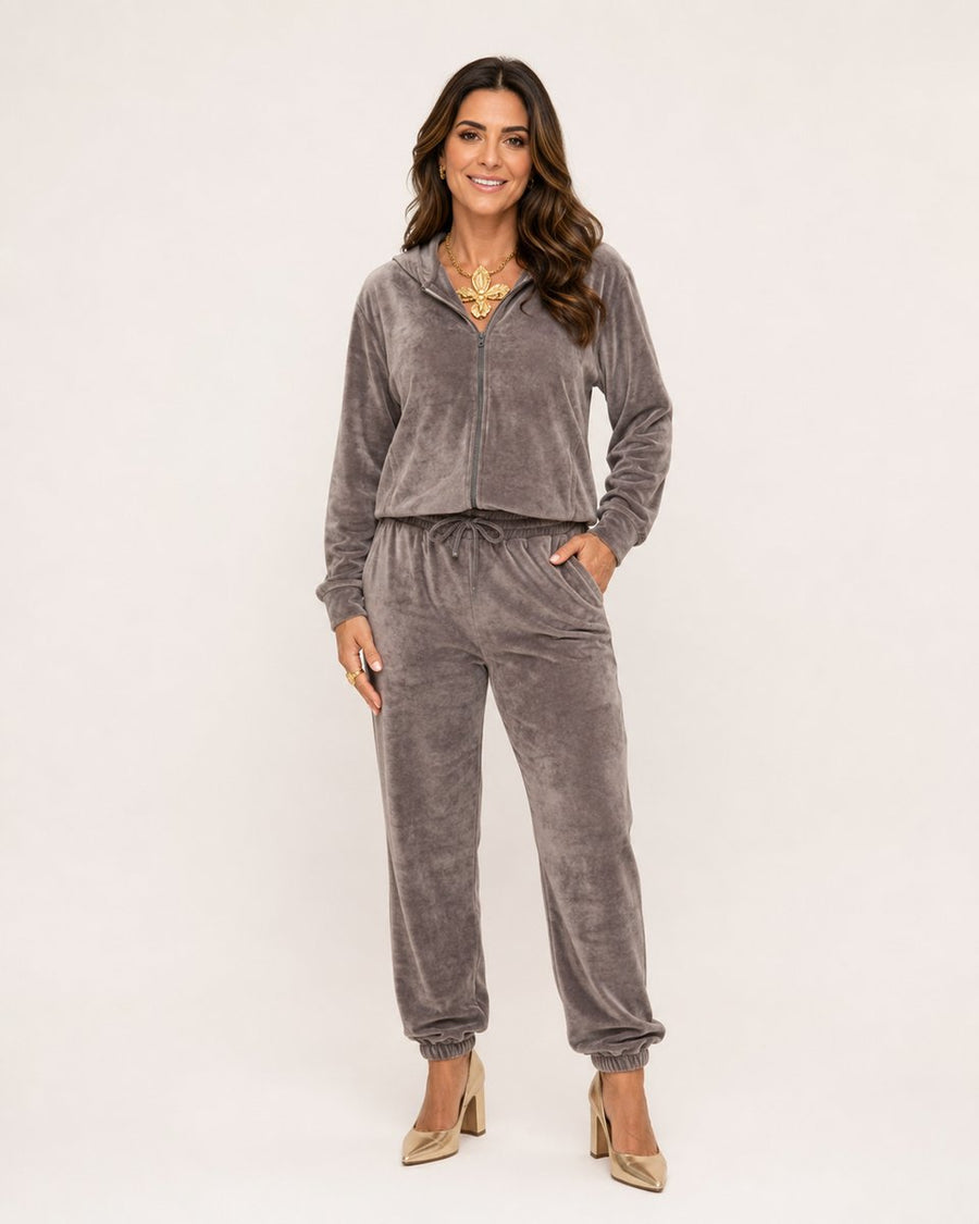 Conjunto Jogger em Plush Aveludado - Celine