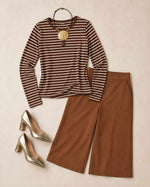 Conjunto Listrado com Pantacourt - Valentina
