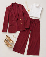 Conjunto Suede Blazer e Pantalona - Giovanna