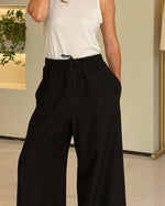 Calça Pantalona Canelada - Sofia