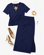 Conjunto  Blusa  e Saia - Rebeca